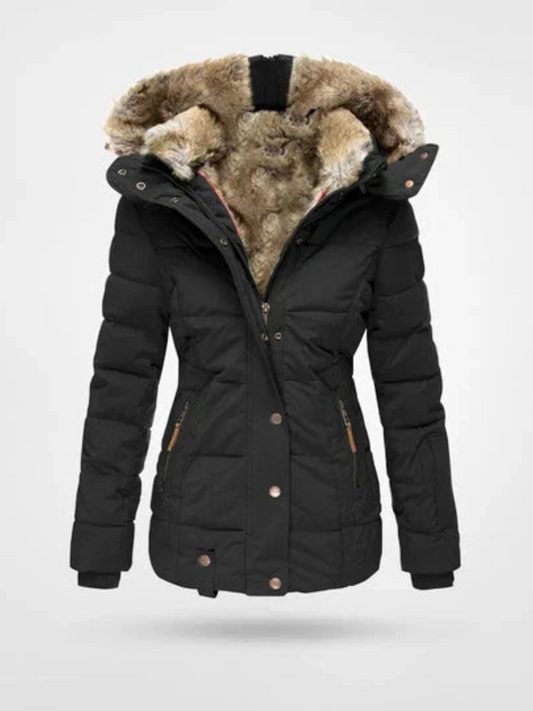 Winter Coats  for Women | Hooded Insulated | Black