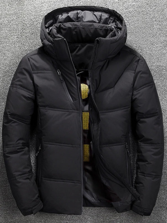 Winter Down Jacket for Men | Lightweight, Water-Resistant | Black1