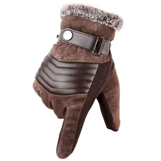 Winter Gloves for Men | Touchscreen-Compatible | Brown