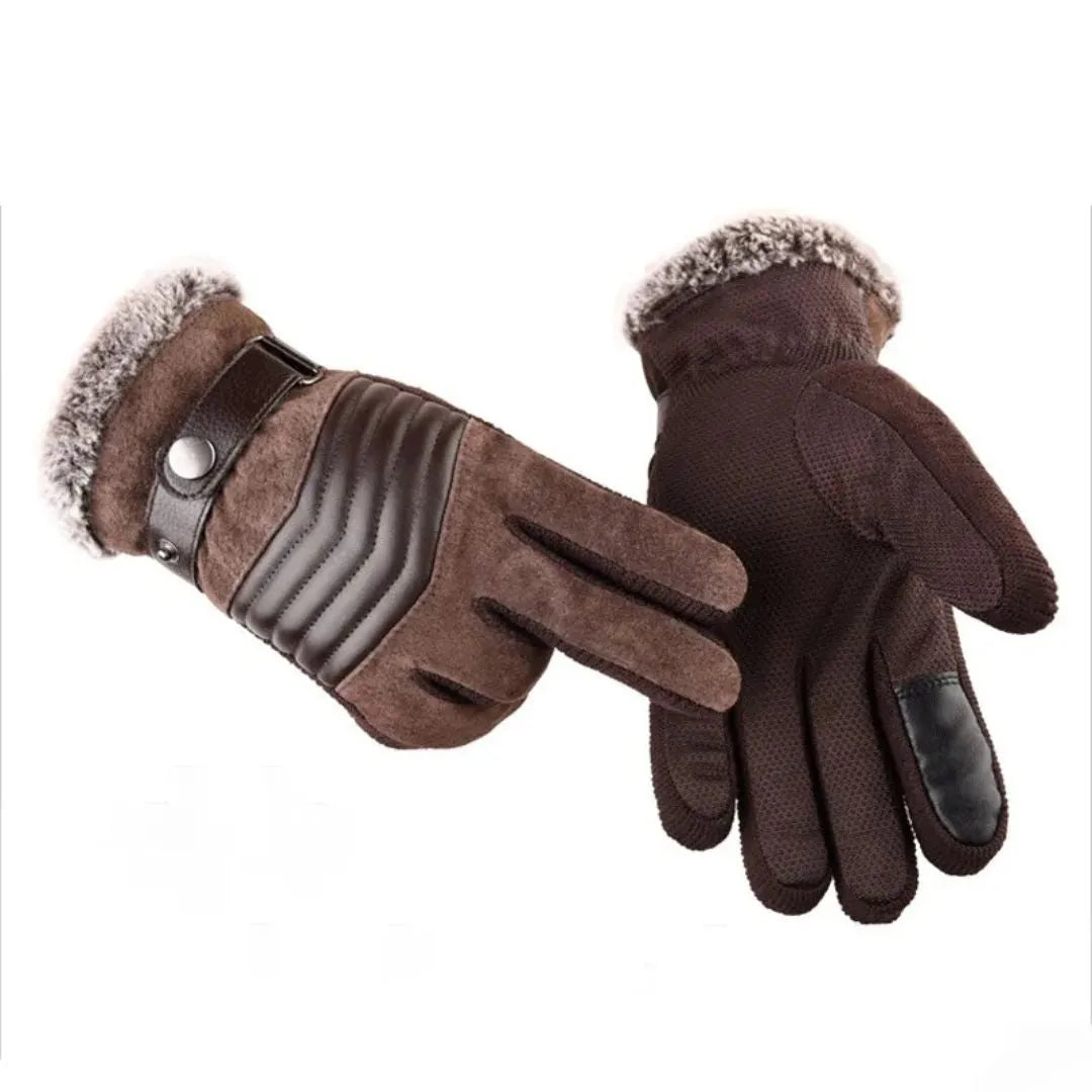 Winter Gloves for Men | Touchscreen-Compatible | Brown1