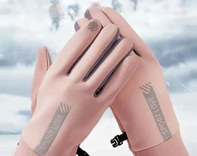 Winter Gloves for Men & Women | Micro-Silicone Grip, Touchscreen Controls | Pink1