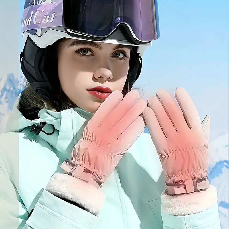Winter Gloves for Men & Women | Touchscreen Compatible | Pink1