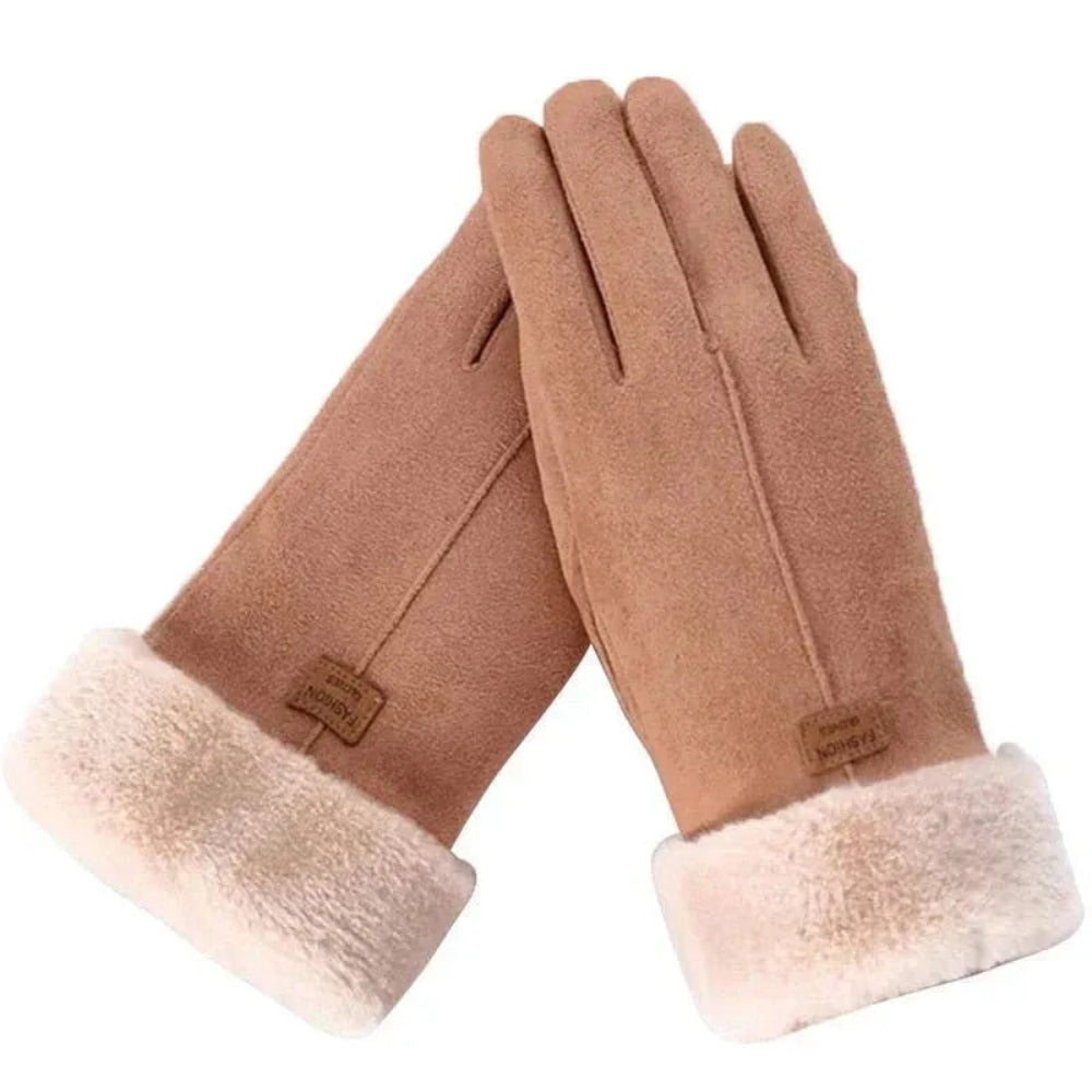 Winter Gloves for Men & Women | Water and Windproof | Brown