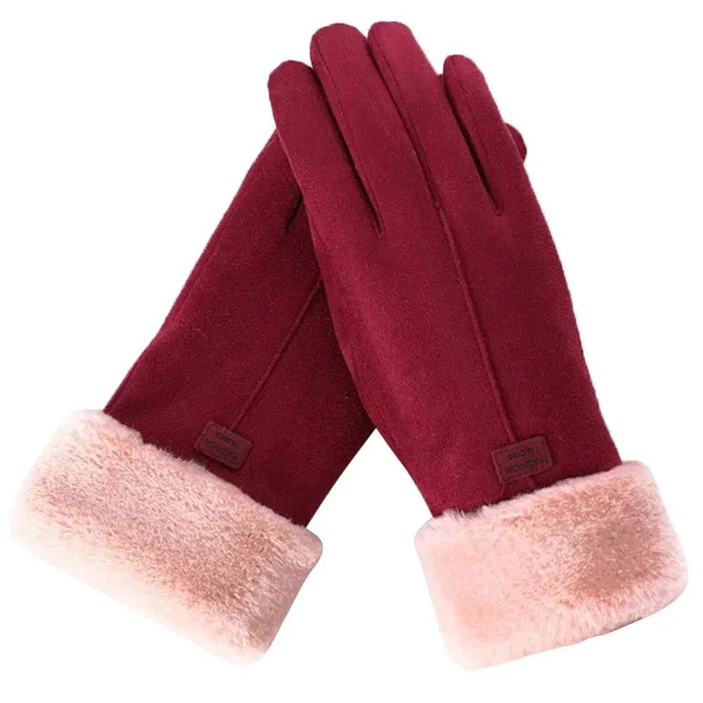 Winter Gloves for Men & Women | Water and Windproof | Red