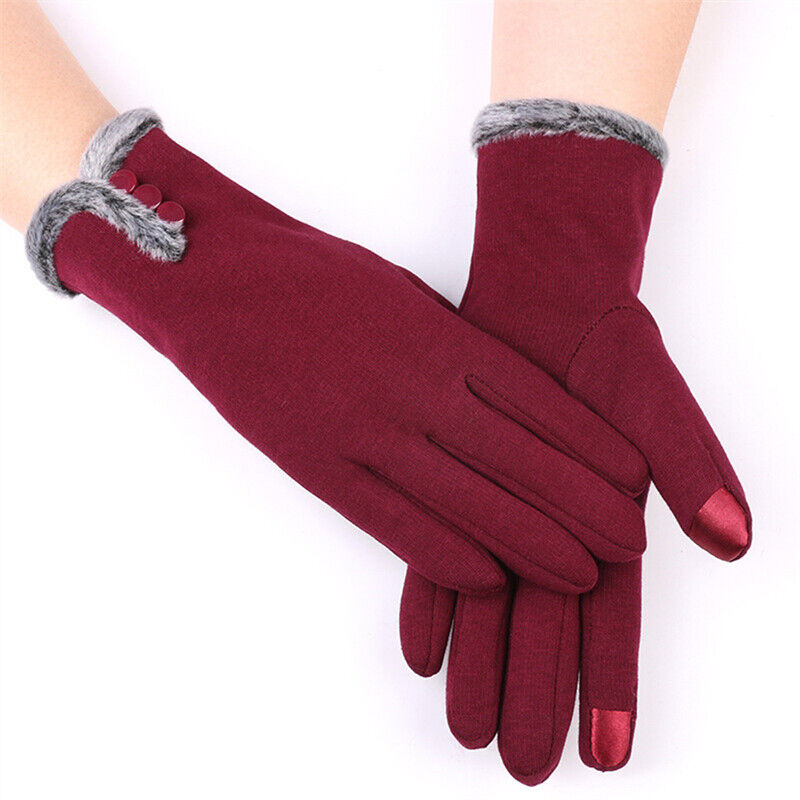 Winter Gloves for Women | Thermal Touchscreen Compatible | Winter | Red