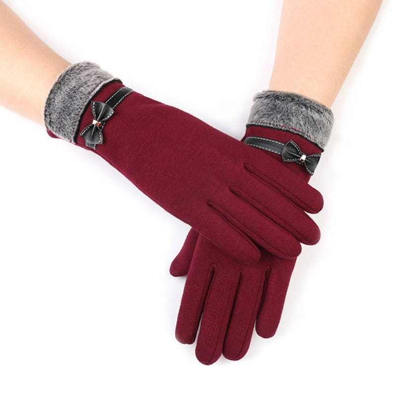 Winter Gloves for Women | Thermal Touchscreen Compatible | Winter | Red B