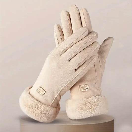 Winter Gloves for Women | Thermal, Windproof | Beige
