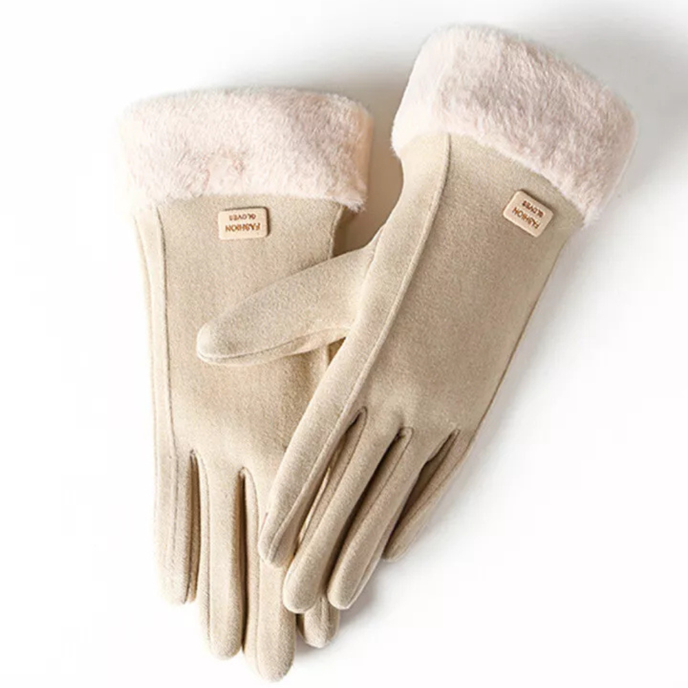 Winter Gloves for Women | Thermal, Windproof | Beige1