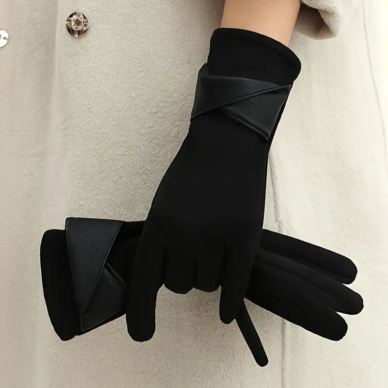 Winter Gloves for Women | Touchscreen Compatible | Black