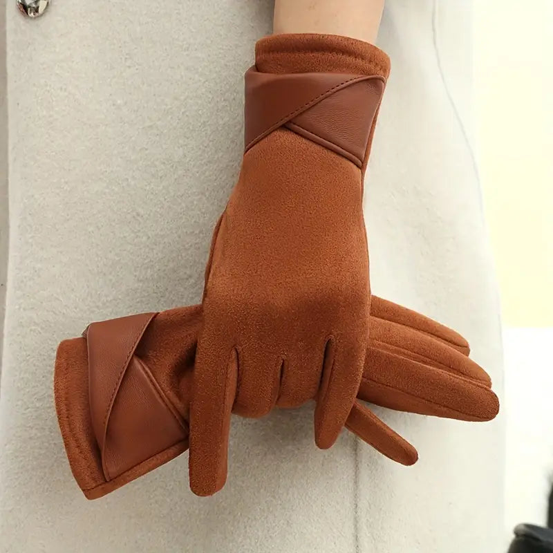 Winter Gloves for Women | Touchscreen Compatible | Caramel