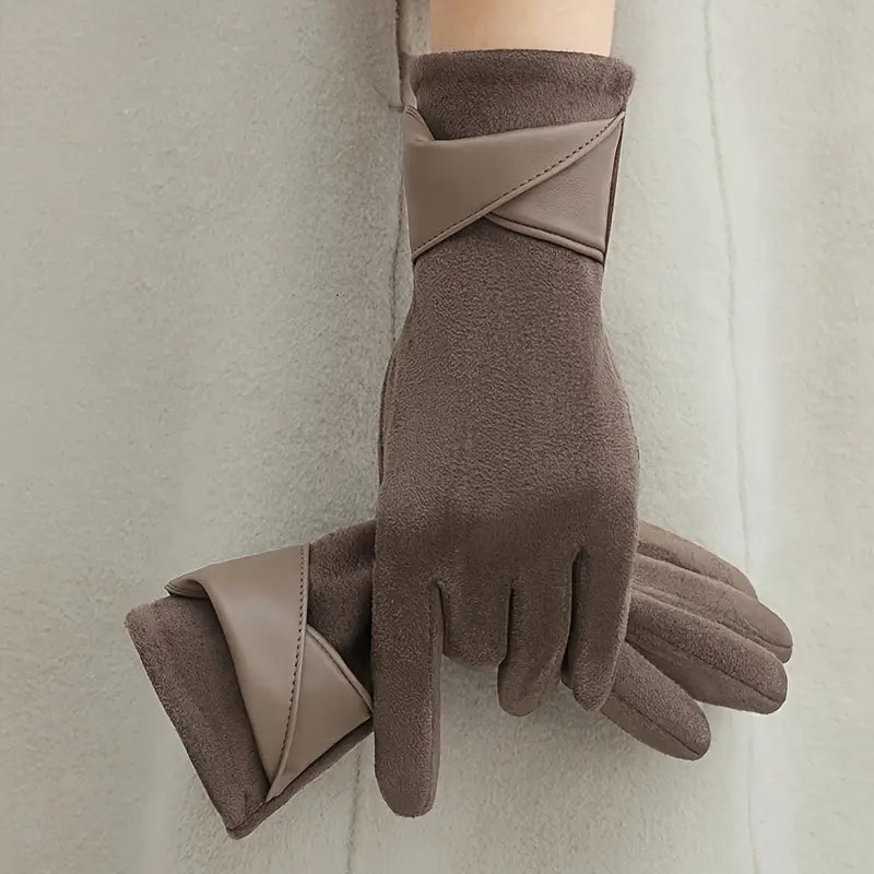Winter Gloves for Women | Touchscreen Compatible | Gray Coffee