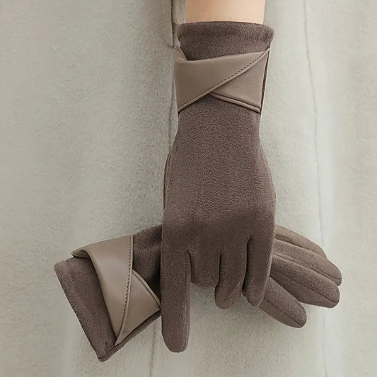 Winter Gloves for Women | Touchscreen Compatible | Gray Coffee