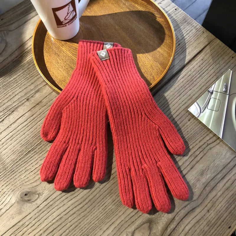 Winter Gloves for Women | Touchscreen Friendly | Red