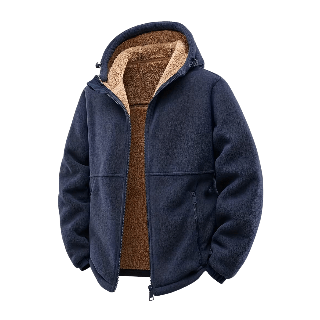 Winter Jacket for Men, Hooded, Fleece Lined | Winter | Blue