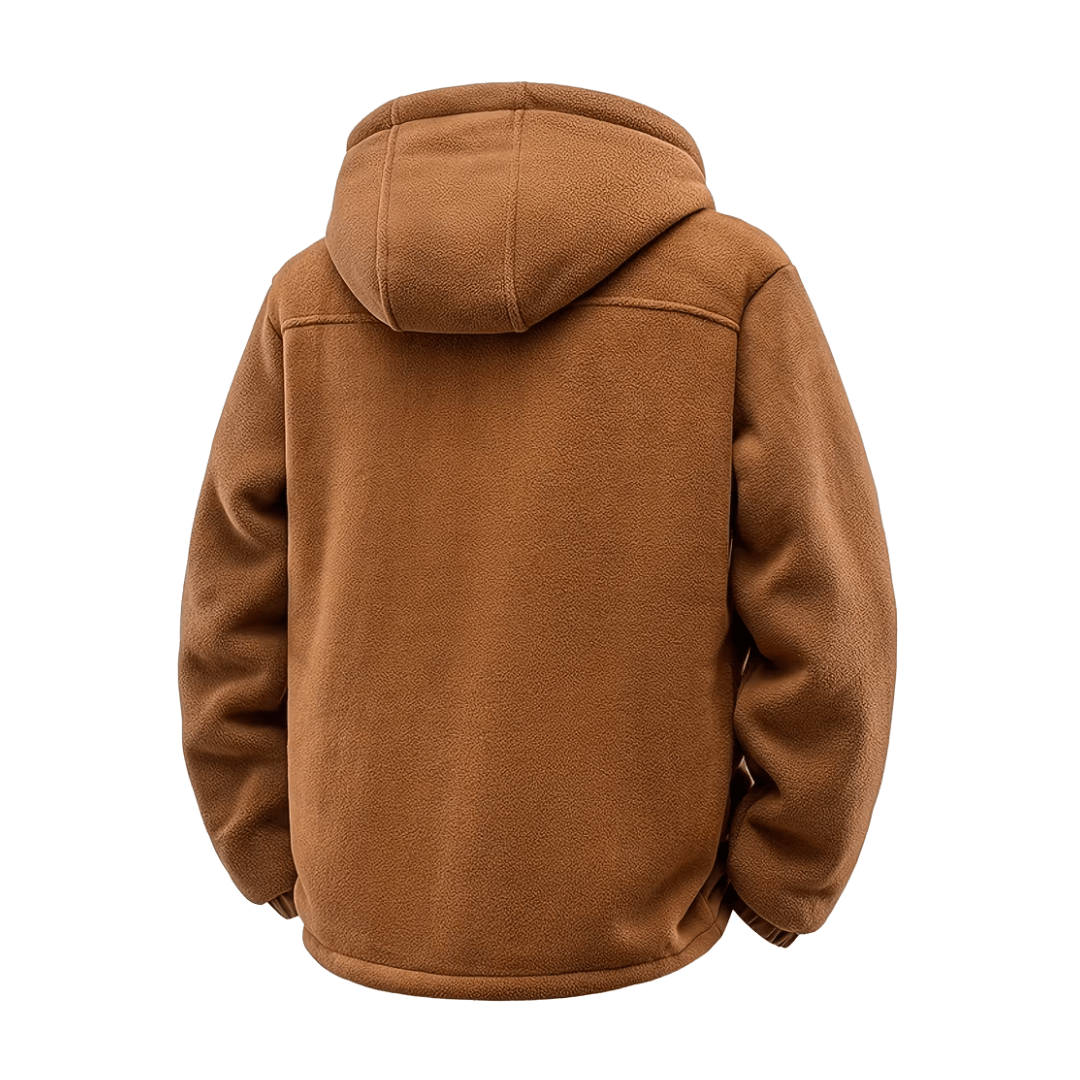 Winter Jacket for Men, Hooded, Fleece Lined | Winter | Rust1