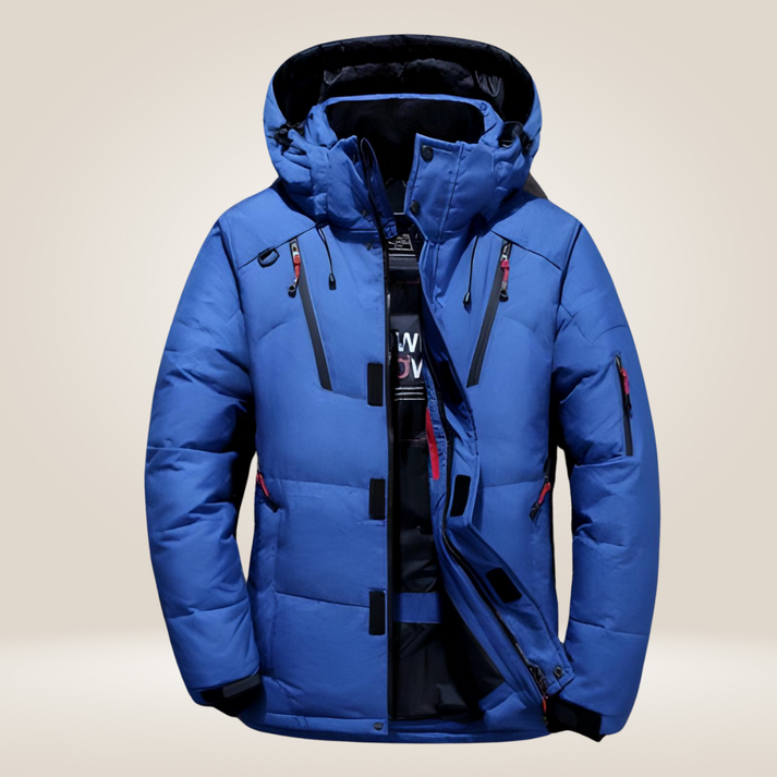 Winter Jacket for Men, Insulated, Hooded | Waterproof | Blue