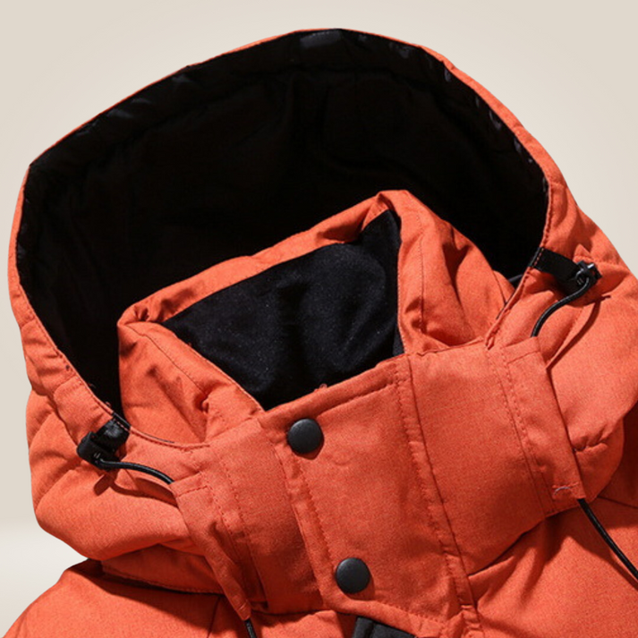 Winter Jacket for Men, Insulated, Hooded | Waterproof | Orange2