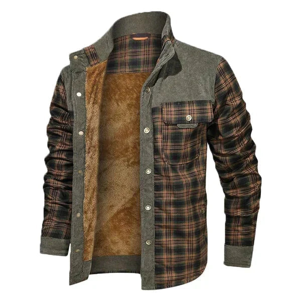 Winter Jacket for Men, Insulated | Winter | Green / Orange