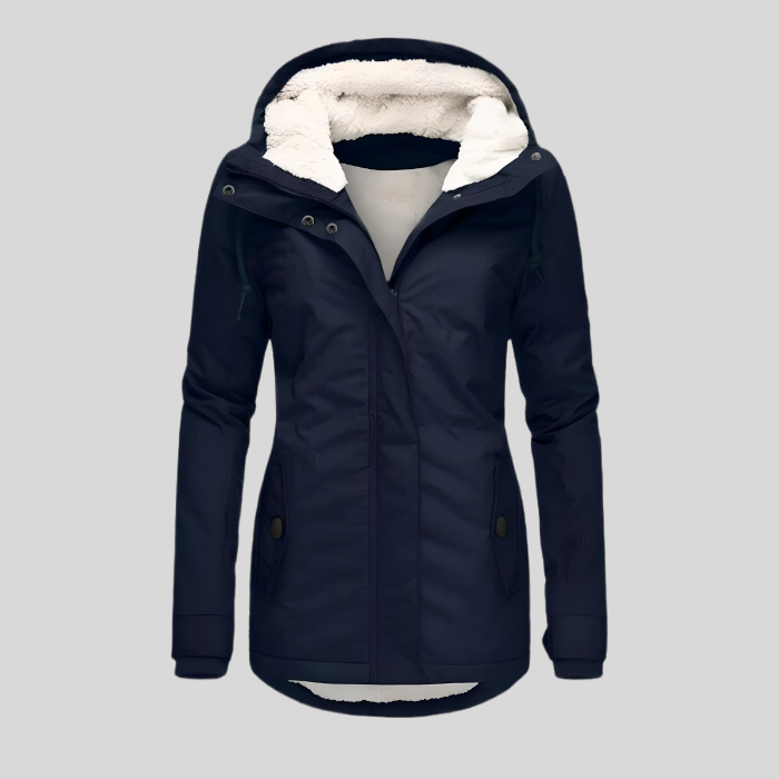 Winter Jacket for Women | Waterproof Hooded | Navy Blue
