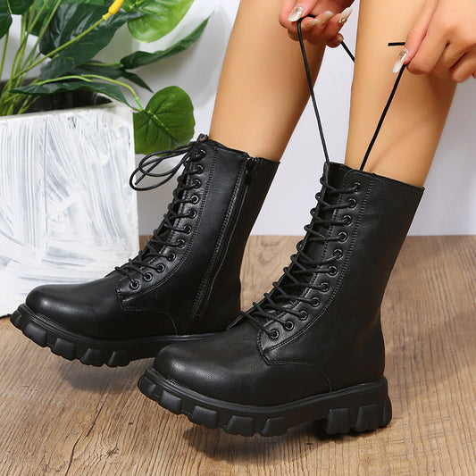 Women's Block Heel Shoes | Mid-Height Platform 0