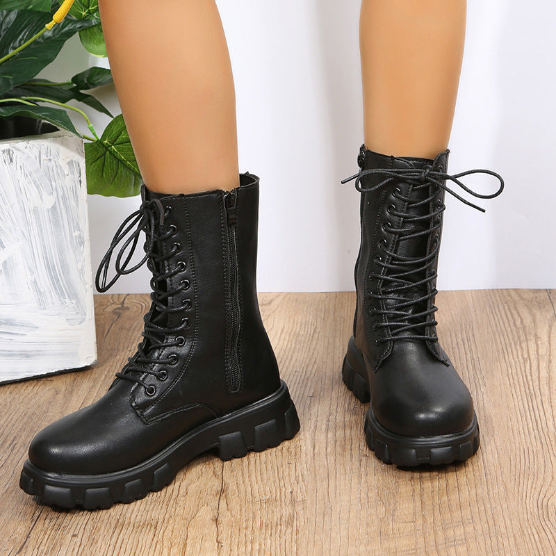 Women's Block Heel Shoes | Mid-Height Platform 1