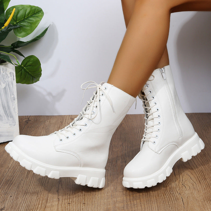 Women's Block Heel Shoes | Mid-Height Platform 2