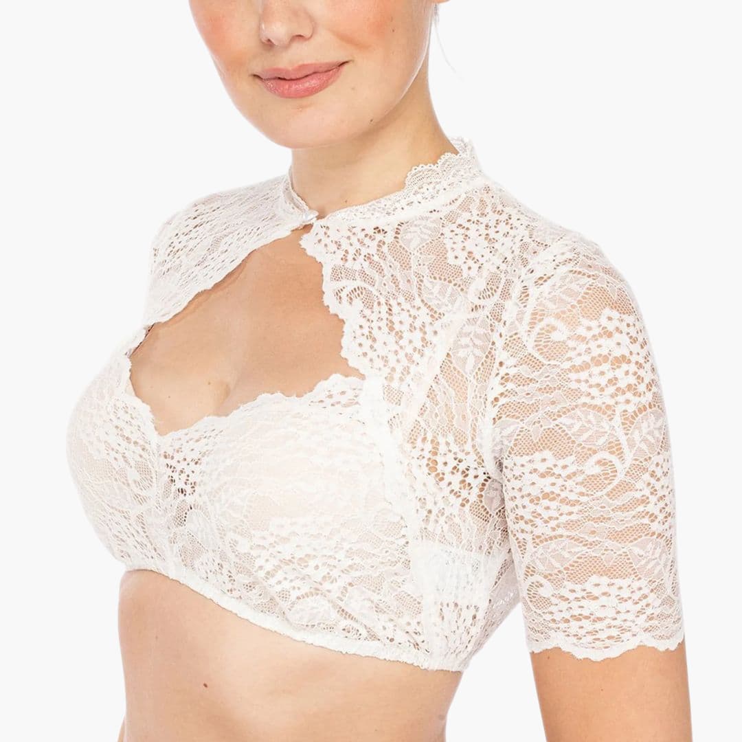 Women's Blouse, Pointed Dirndl, Fine Lace | Short Cut 1