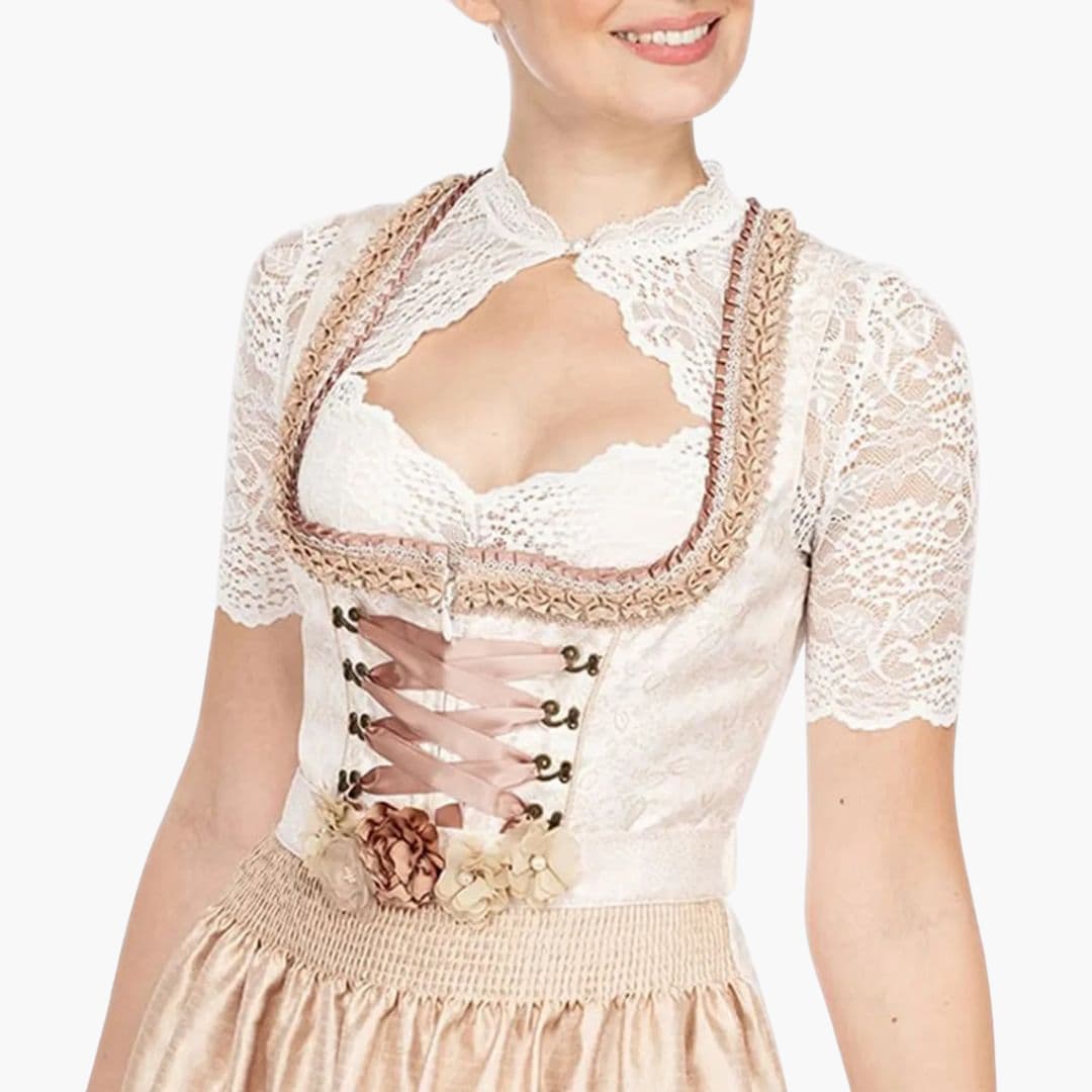 Women's Blouse, Pointed Dirndl, Fine Lace | Short Cut 4