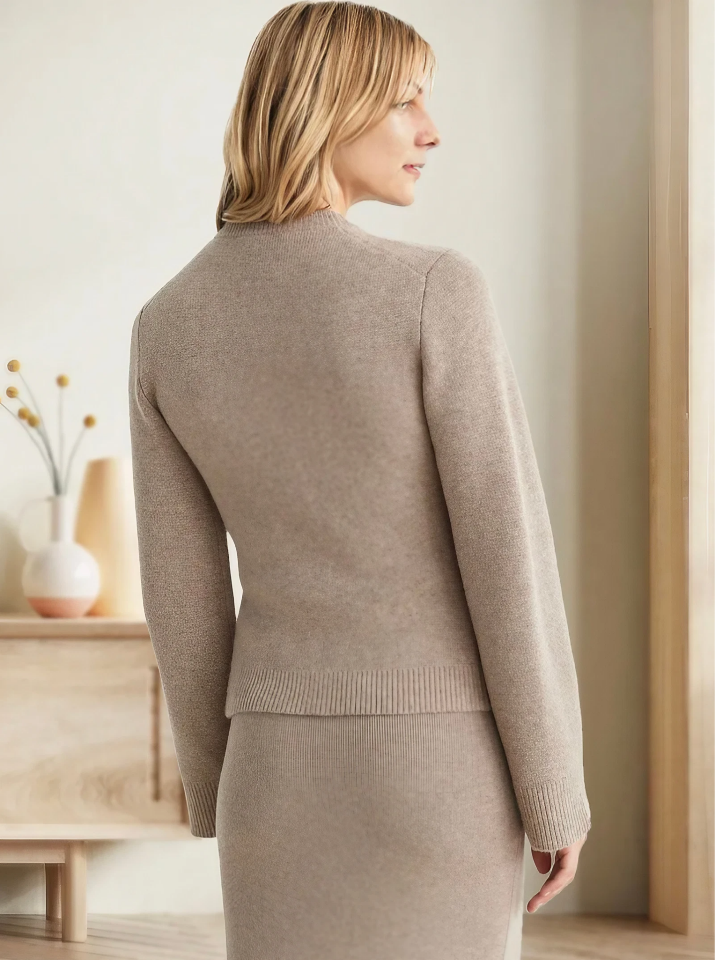 Women's Cardigan, Flared Sleeves | Hip-Length 2