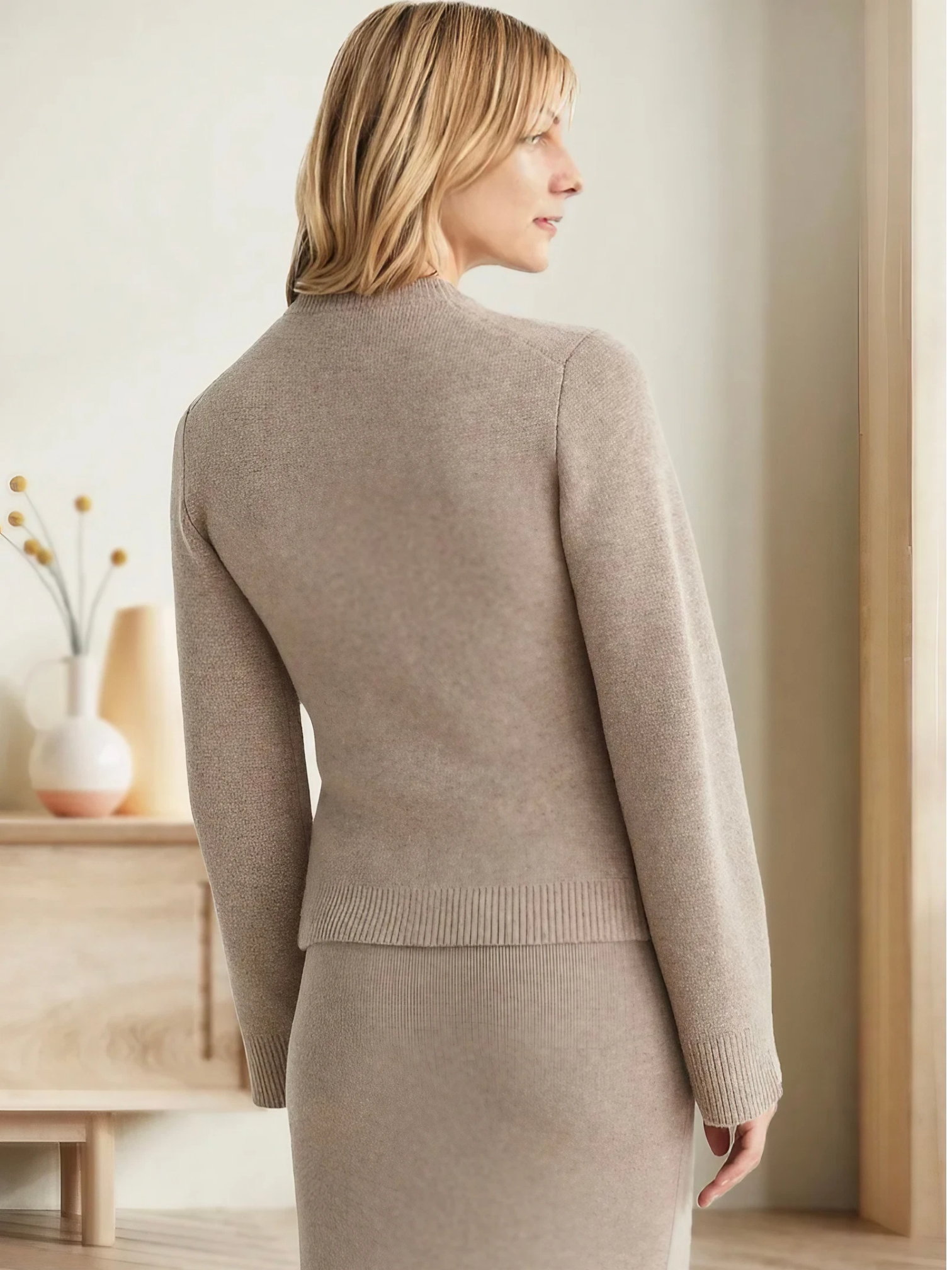 Women's Cardigan, Flared Sleeves | Hip-Length 2