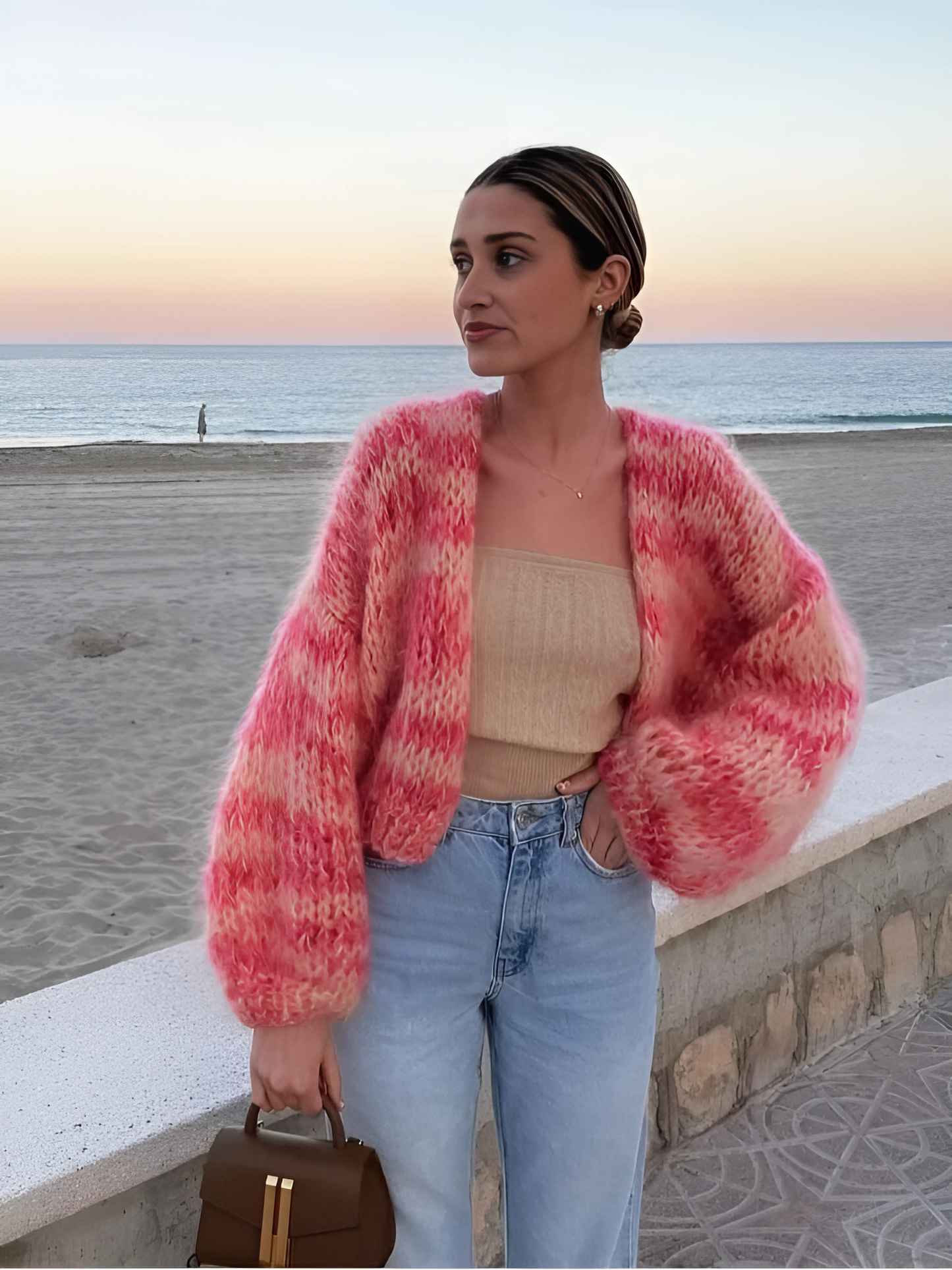 Women's Cardigan, Open Front, Soft Fabric | Flattering Fit 2