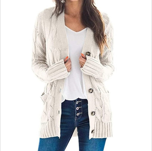 Women's Cardigan | Relaxed Fit, Long Sleeve | Versatile Layering | Long 0