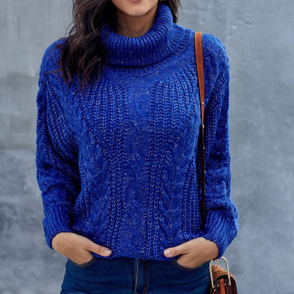 Women's Chunky Knit Turtleneck Sweater | Winter 3