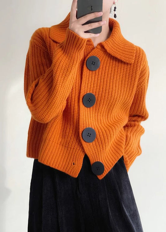 Women's Knit Cardigan with Peter Pan Collar | Winter