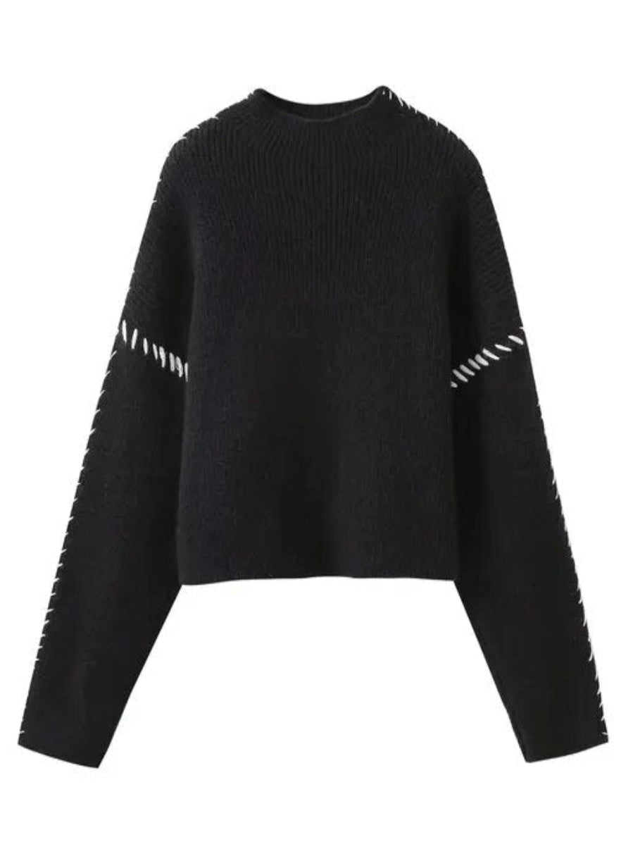 Women's Oversized Sweater | Slouchy Fit | Black2