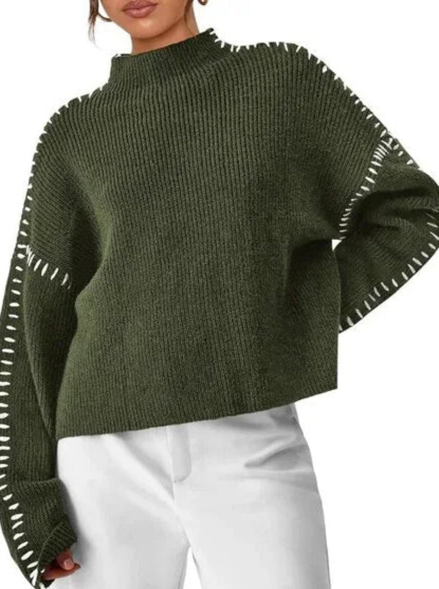 Women's Oversized Sweater | Slouchy Fit | Green1