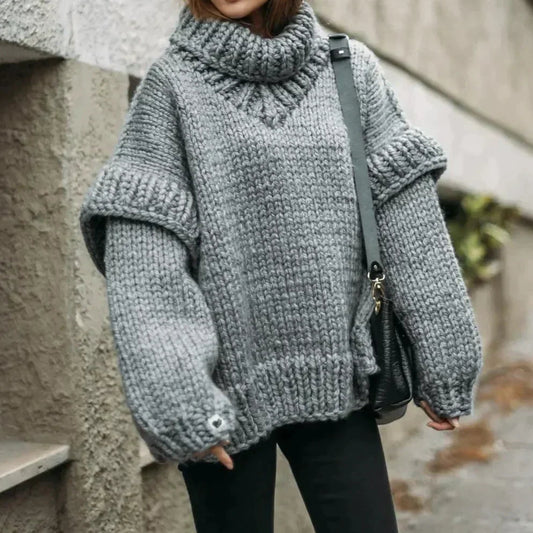 Women's Oversized Turtleneck Sweater | Winter 0