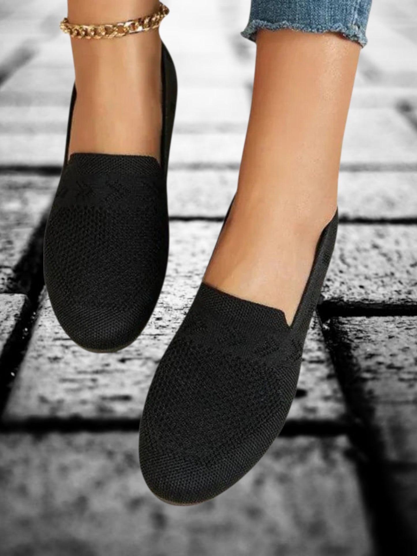 Women's Shoes with Anti-Slip Sole and Breathable Material | Black