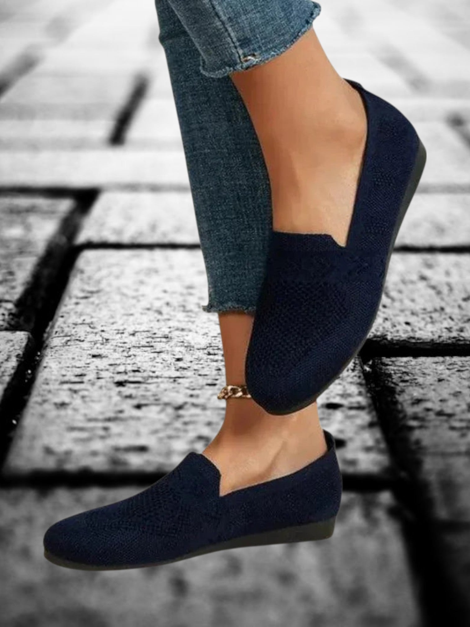 Women's Shoes with Anti-Slip Sole and Breathable Material | Dark Blue 2