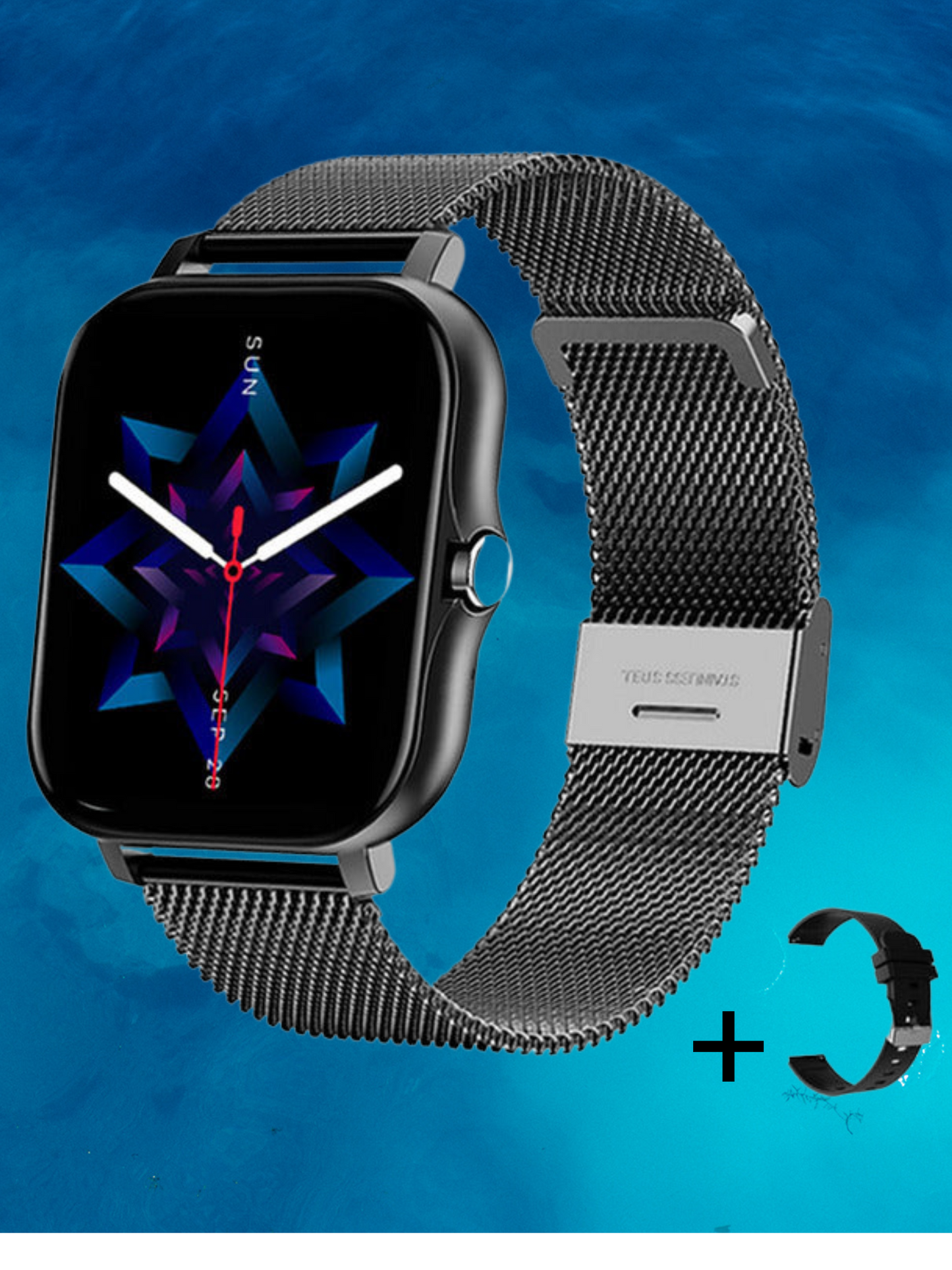 Women's Smartwatch with Health Monitoring, Fitness Tracking | Black