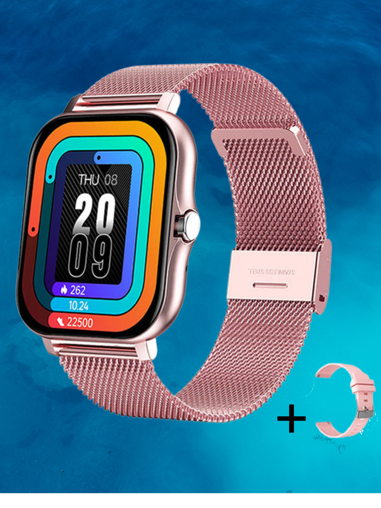 Women's Smartwatch with Health Monitoring, Fitness Tracking | Pink