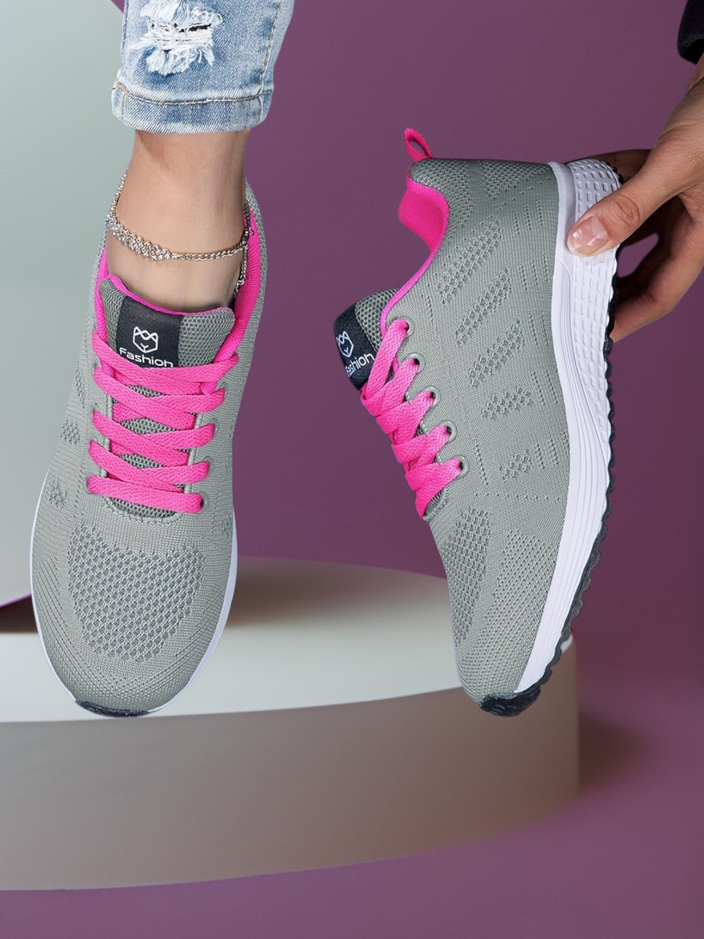 Women's Sneakers with Secure Fit and Lightweight Sole | Gray