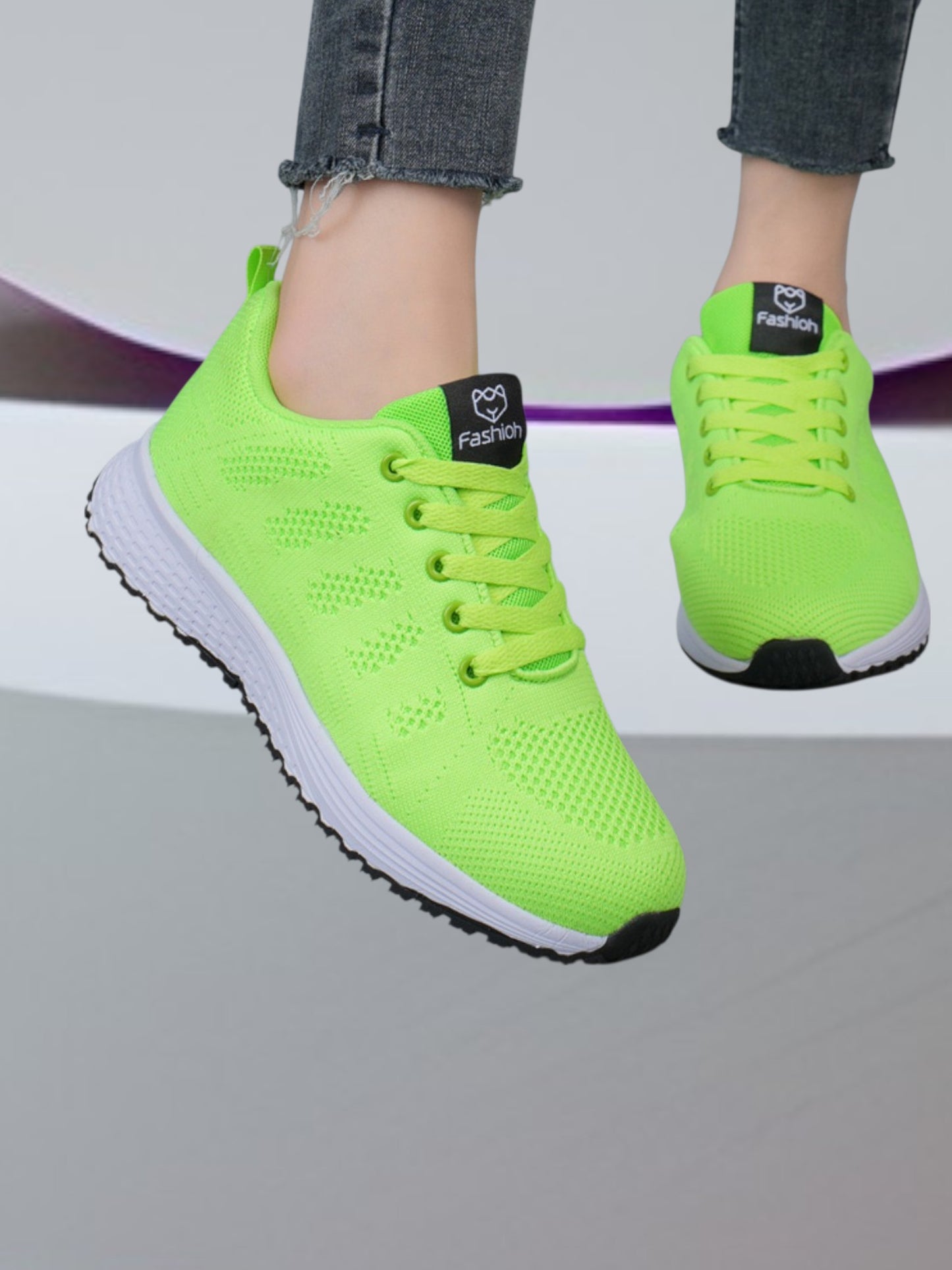 Women's Sneakers with Secure Fit and Lightweight Sole | Light Green