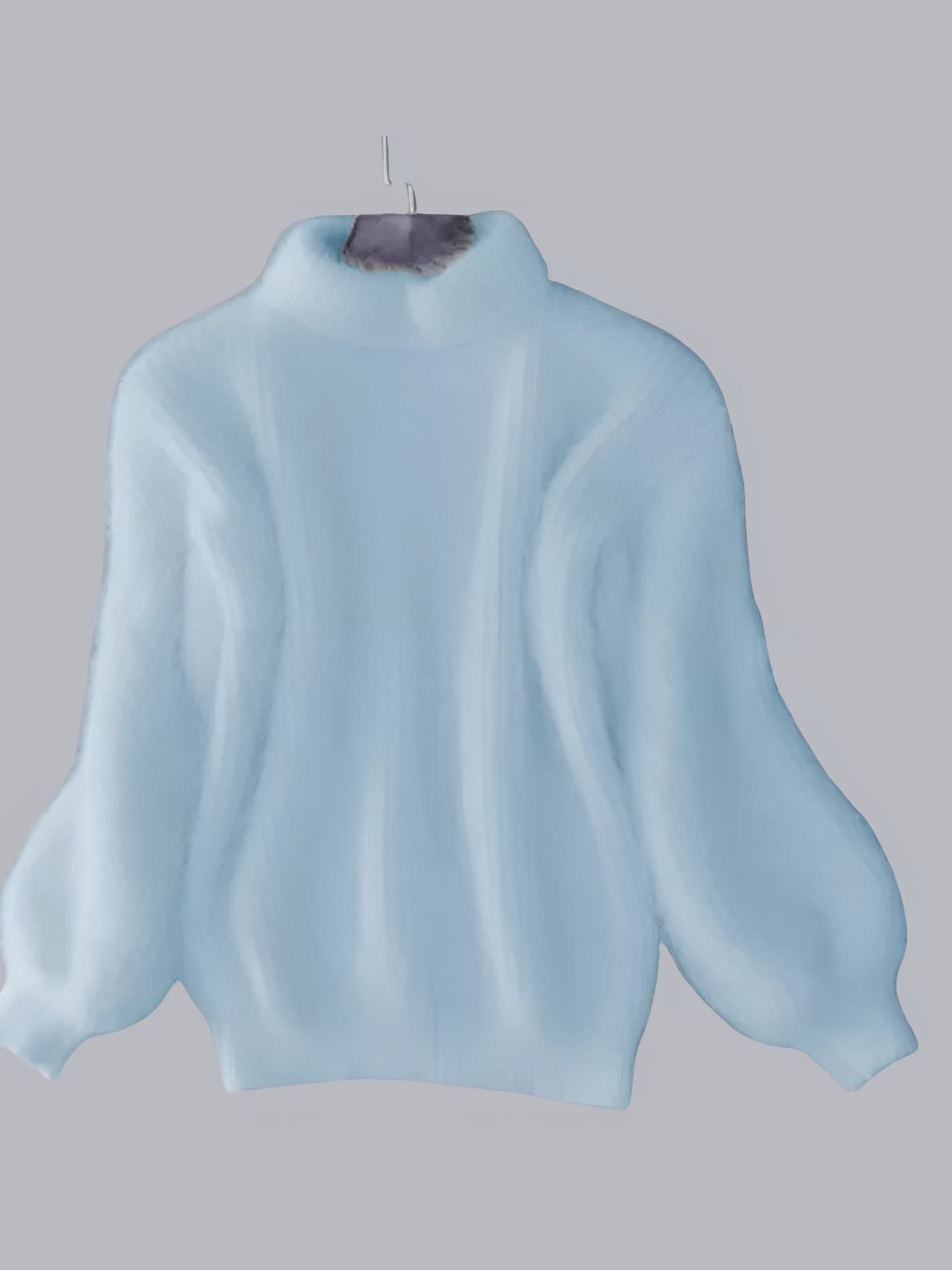 Women's Sweater, Casual Fit | Angora Knit | Light Blue