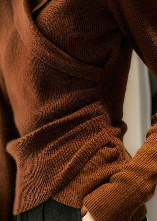 Peter Pan Collar Sweater for Women | Asymmetrical Design