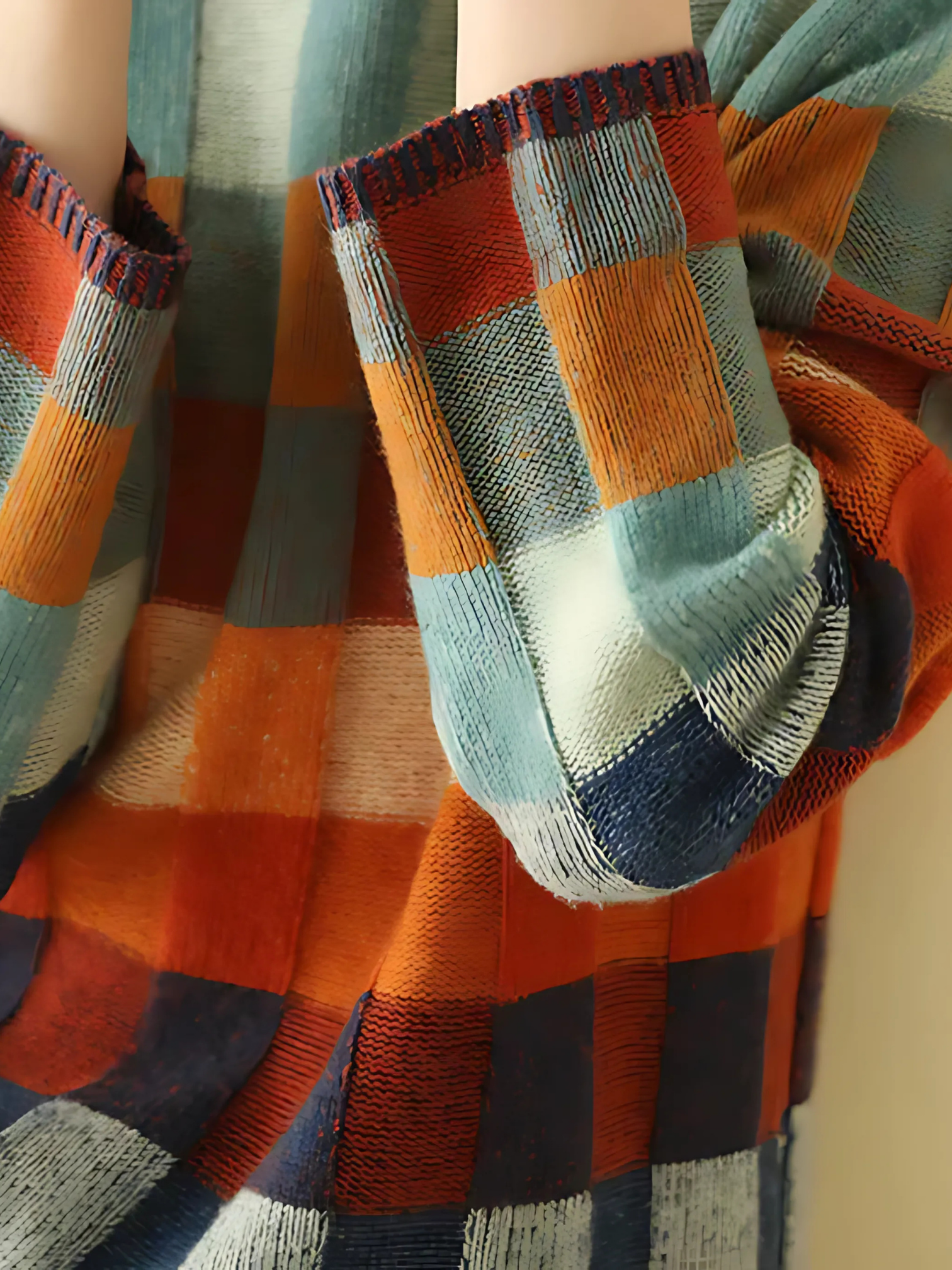Women's Turtleneck Sweater | Checkered2