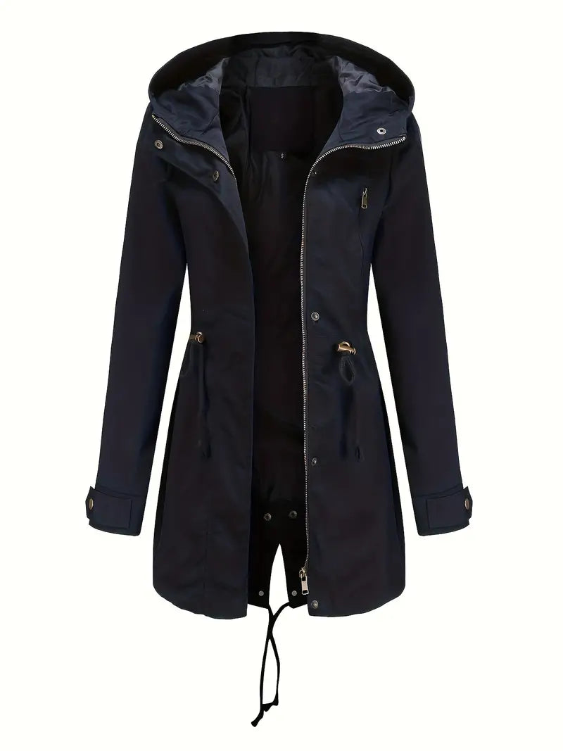 Women's Water-Resistant Trench Coat | Hip Length 1