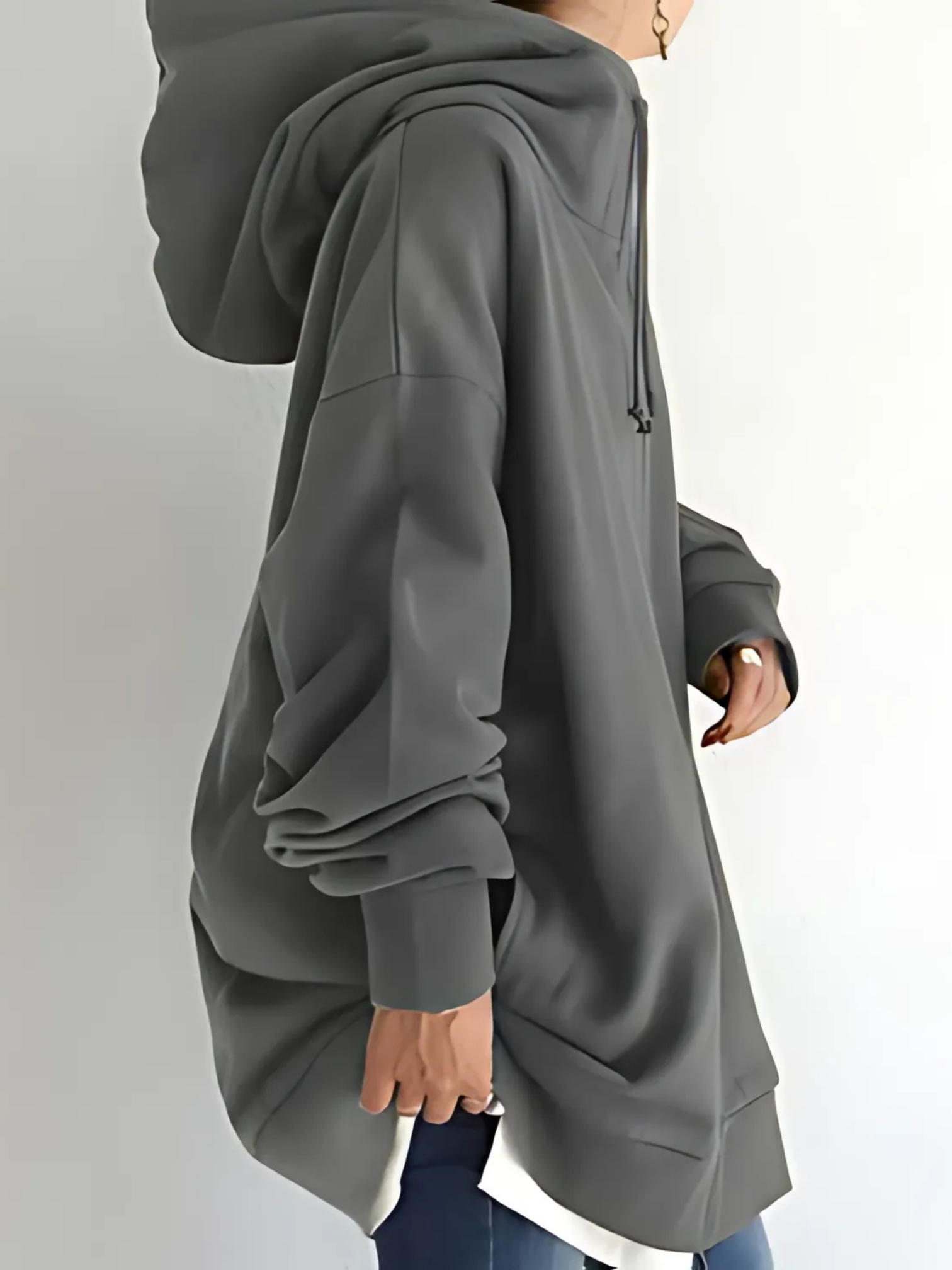 Women's Zip-Up Hoodie | with Pockets | Gray1