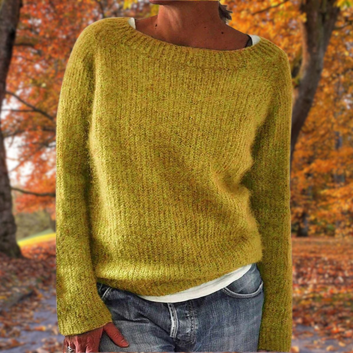 Wool Sweater for Women | Classic Design | Yellow 