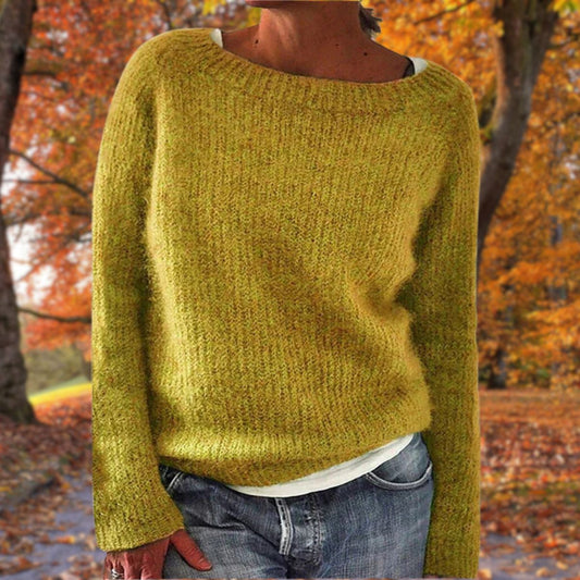 Wool Sweater for Women | Classic Design | Yellow 